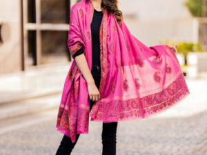 Women's Kani Wool Shawls Pink
