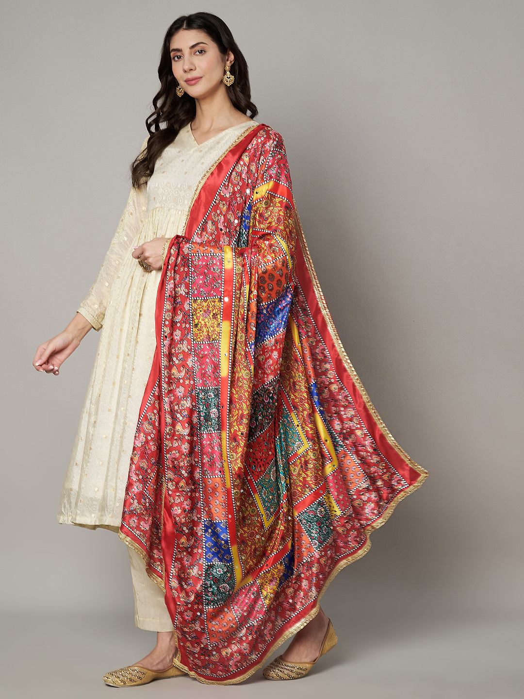 Women's Printed Pakistani Dupatta - Image 4