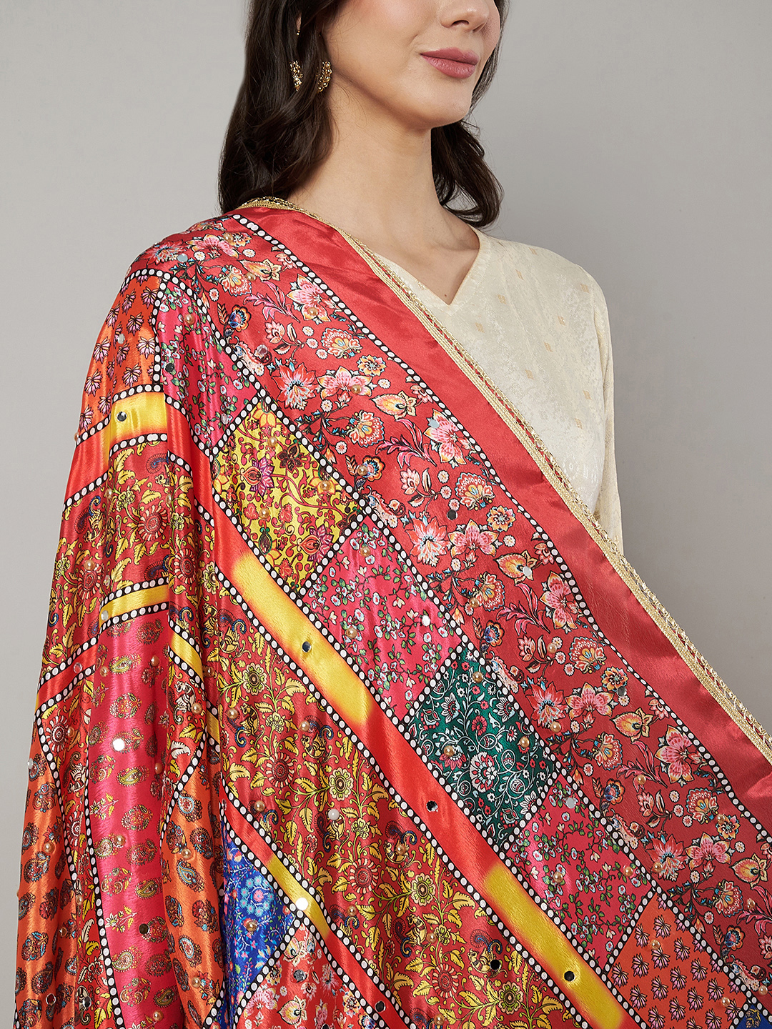 Women's Printed Pakistani Dupatta - Image 2