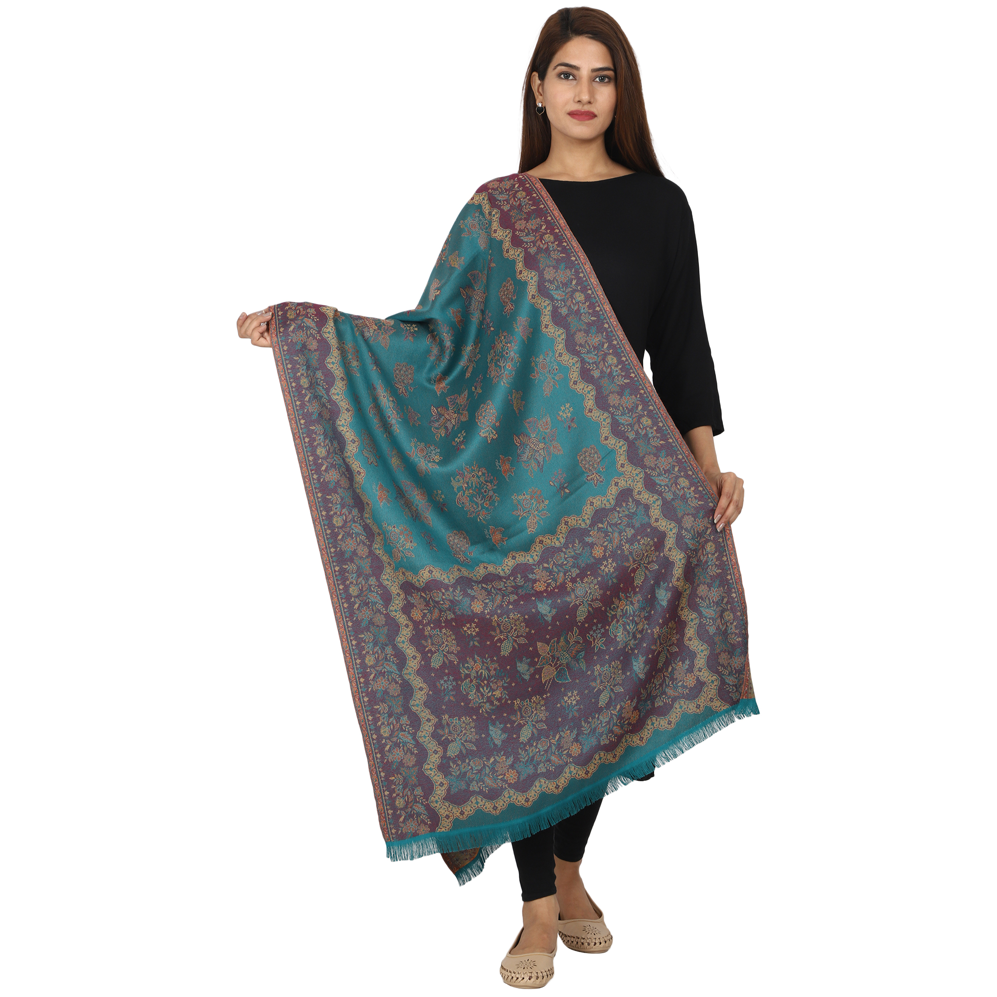 Torquies Reversible Soft Viscose Stoles/wraps